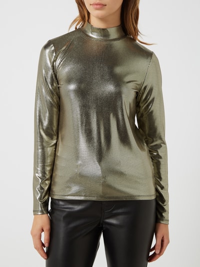 Set Shirt in metallic look  Zwart - 4