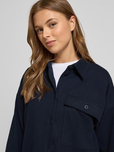 Weekend Max Mara Oversized overhemdblouse met katoen, model 'NANCY' Marineblauw - 3