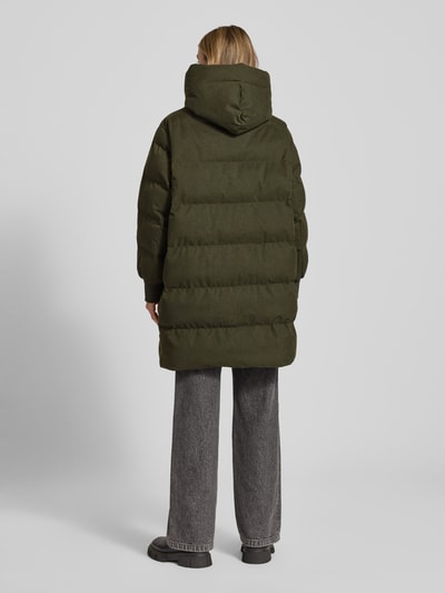 Blonde No. 8 Płaszcz pikowany z kapturem Ciemnozielony 5