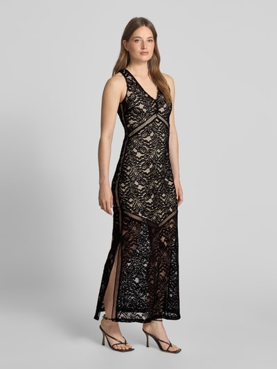 Guess Maxi-jurk met kant, model 'CHRISTEL' Zwart - 1
