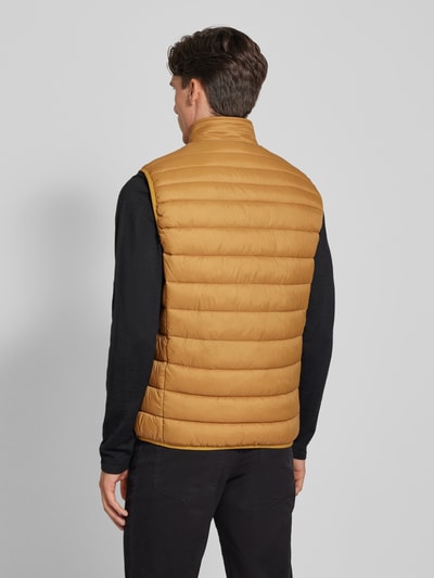 Christian Berg Men Bodywarmer met labelpatch Hazelnoot - 5