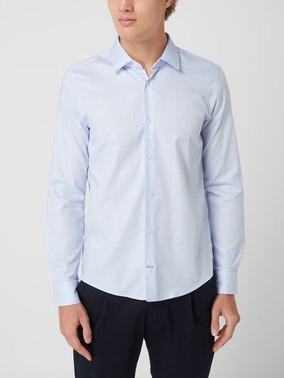 Joop! Slim Fit Slim Fit Business-Hemd aus Baumwolle  Bleu 4