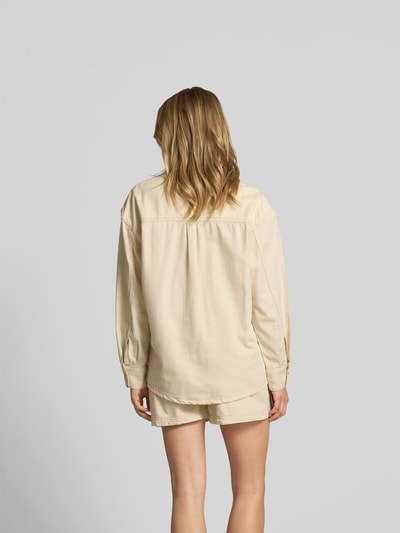 Iro Hemdbluse mit Druckknopfleiste Beige 5