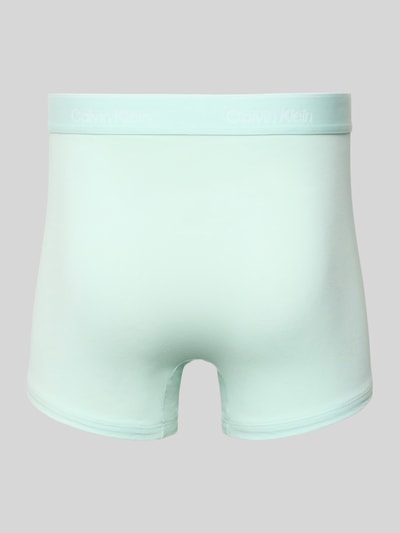 Productfoto, Trunks met Stretch-Anteil im 3er-Pack van Calvin Klein Underwear, mintgroen, Mix van katoen en elastaan, elastische band met logo, set van 3