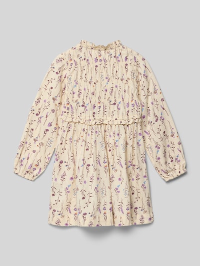 s.Oliver RED LABEL Fit en flare vrijetijdsjurk van zuiver katoen Ecru - 3