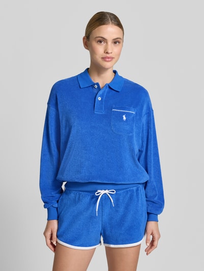 Polo Ralph Lauren Regular Fit Poloshirt aus Baumwoll-Mix Bleu 4
