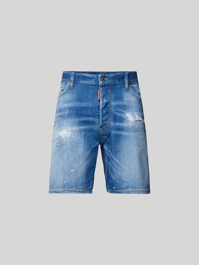 Dsquared2 Regular Fit Jeansshorts aus Baumwoll-Mix Marine 2