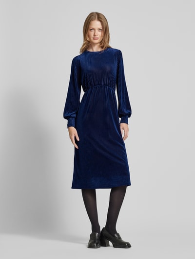 Christian Berg Woman Selection Midikleid mit Strukturmuster Blau 4