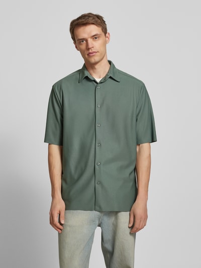 Only & Sons Relaxed Fit Freizeithemd mit 1/2-Arm Modell 'BOYY' Petrol 4