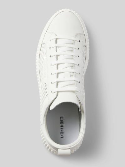 Antony Morato Sneaker aus Leder mit Label-Detail Modell 'HOPPER' Weiss 3