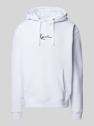 KARL KANI Hoodie mit Label-Stitching Weiss 2