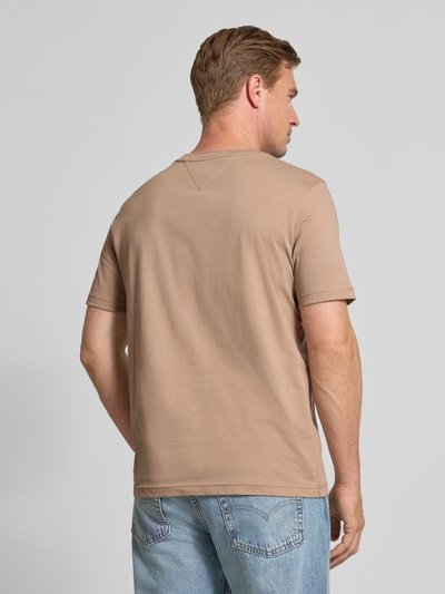 Tommy Hilfiger Regular Fit T-Shirt aus reiner Baumwolle Taupe 5