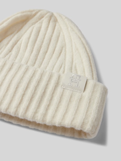 Tommy Hilfiger Beanie mit Label-Detail Modell 'FLUFFY' Offwhite 2