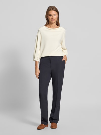 s.Oliver BLACK LABEL  Relaxed fit sweatshirt van modalmix Wit - 1