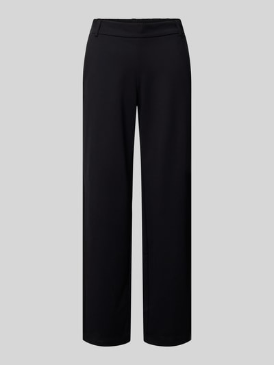 Produktfoto, Gerade Hose aus Viskose-Mix von ONLY in Schwarz, glatte Textur, weite Beine, Damen Gerade Hose von ONLY.
