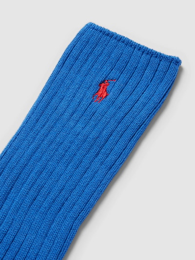 Polo Ralph Lauren Underwear Sokken met labelstitching, model 'CREW SOCK' Koningsblauw - 2