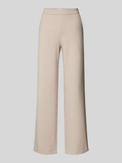 Raffaello Rossi Wide leg stoffen broek met structuurmotief, model 'PALINA' Beige - 2