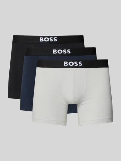 BOSS Boxer Brief aus Baumwoll-Mix im 3er-Pack Mittelgrau 1