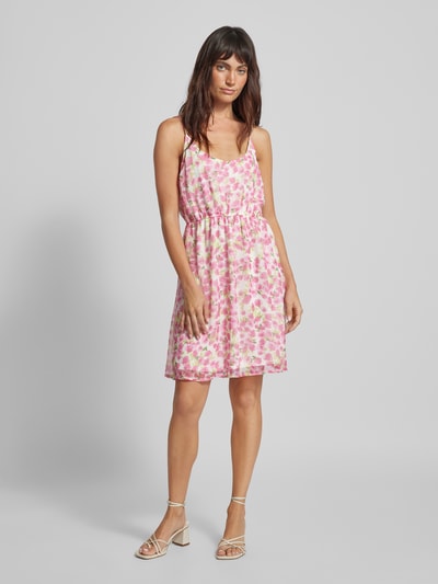 Vero Moda Mini-jurk met all-over print, model 'SMILLA' Wit - 1