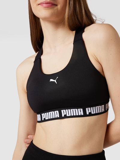 PUMA PERFORMANCE Bustier mit Label-Details Black 3