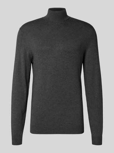MCNEAL Rollkragenpullover aus Viskose-Mix Dunkelgrau Melange 2