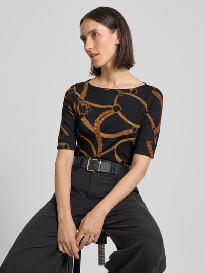 Lauren Ralph Lauren T-Shirt mit 3/4-Arm Modell 'JUDY' Black 3