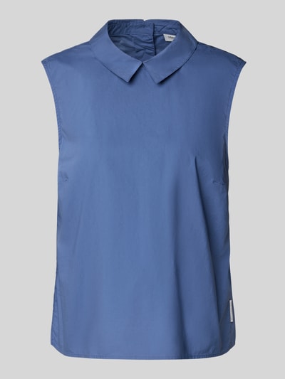 Marc O'Polo Denim Regular Fit Blusentop mit Hemdblusenkragen Rauchblau 2