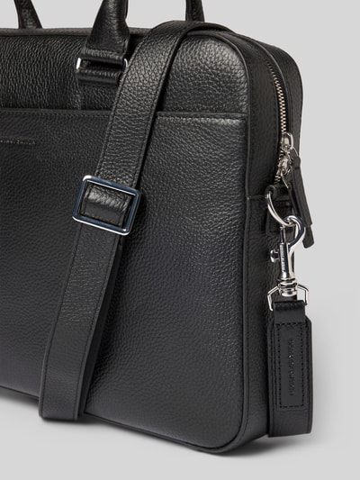 Tiger Of Sweden Laptoptasche aus echtem Rindsleder Modell 'Bosun' Black 3