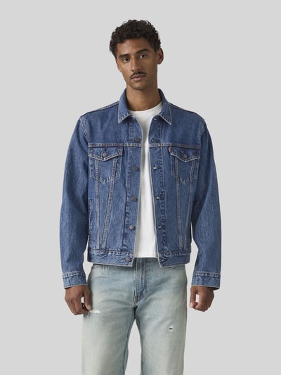 Levi's® Kurtka jeansowa o kroju krój regular fit z czystej bawełny model 'THE TRUCKER' Jeansowy niebieski 4