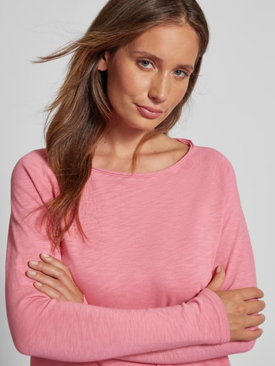 Rich & Royal Longsleeve mit U-Boot-Ausschnitt Rosa 3