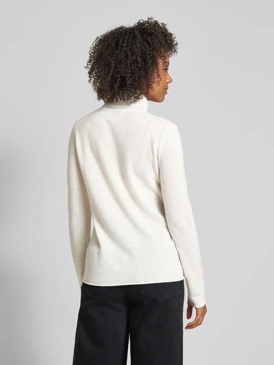 Fynch-Hatton Gebreide kasjmier pullover met col Offwhite - 5