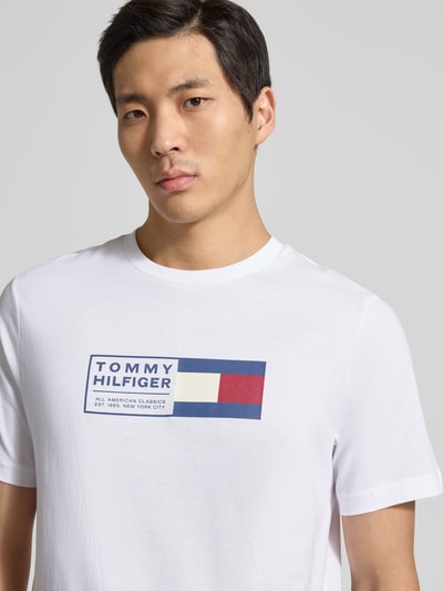 Tommy Hilfiger Regular Fit T-Shirt aus reiner Baumwolle Weiss 3