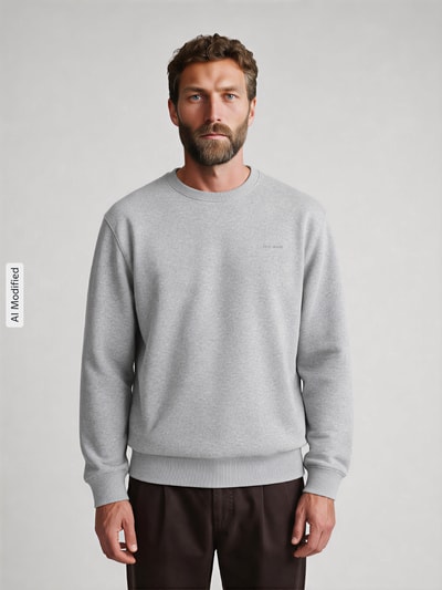 Pepe Jeans Regular Fit Sweatshirt Modell 'Jefferson' Hellgrau 4
