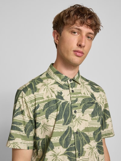 ONeill Slim Fit Freizeithemd mit Label-Stitching Oliv 3