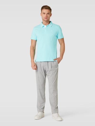 Tom Tailor Regular Fit Poloshirt mit Logo-Stitching Ocean 1