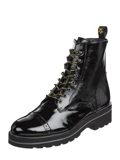 PAUL GREEN Lederboots aus Lackleder Black 1