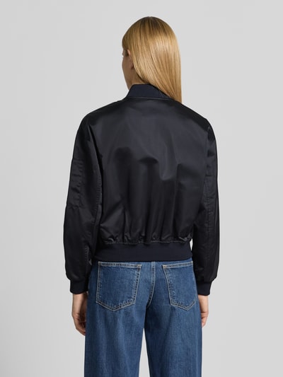 Marc O'Polo regular fit blouson met college-look polokraag Marineblauw - 5