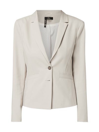 s.Oliver BLACK LABEL Blazer met 2-knoopssluiting Zand - 2