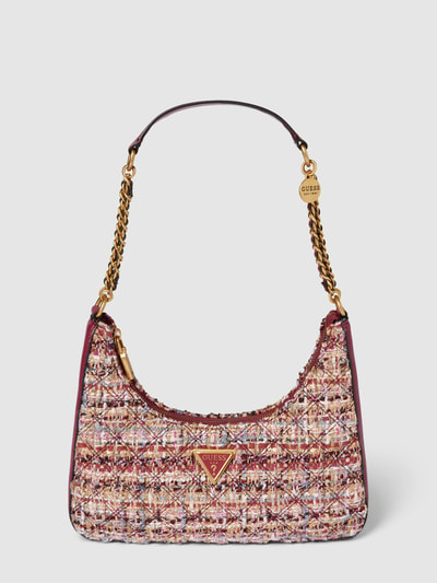 Guess Handtasche in Bouclé-Optik Modell 'GIULLY' Pflaume 2