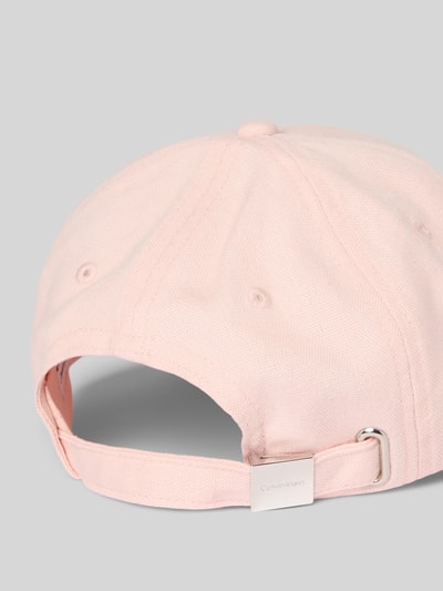 CK Calvin Klein Czapka z daszkiem z wyhaftowanym logo Różowawy 3