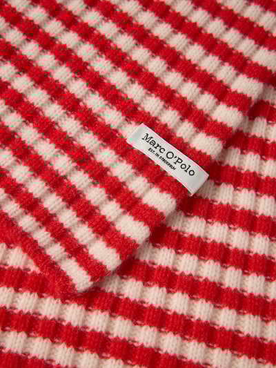 Marc O'Polo Sjaal van zuivere scheerwol Rood - 2