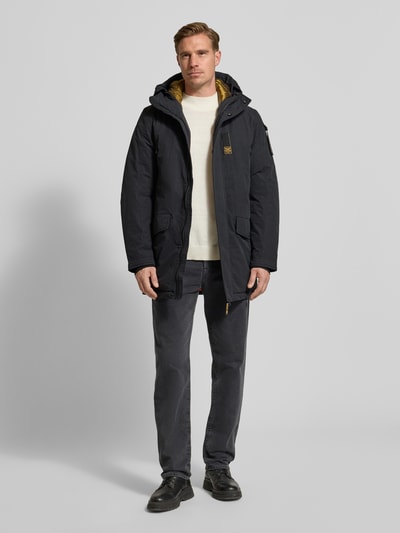 PME Legend Parka mit Label-Detail Black 1