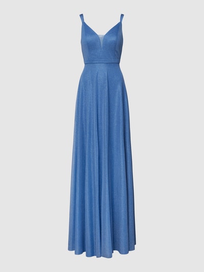 TROYDEN COLLECTION Sukienka wieczorowa z dekoltem w kształcie serca Błękitny 2