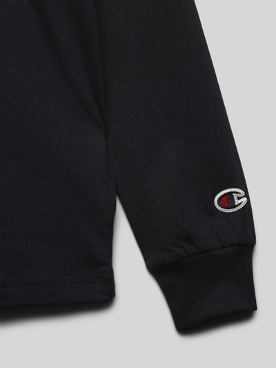 CHAMPION Longsleeve mit Label-Print Black 2