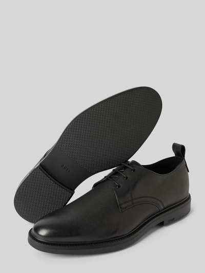 BOSS Derby-Schuhe mit Strukturmuster Modell 'Larry' Black 4