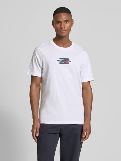 Tommy Hilfiger Regular Fit T-Shirt aus reiner Baumwolle Weiss 4