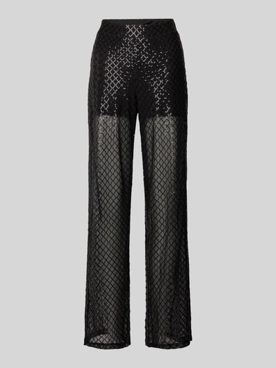 Vero Moda Loose Fit Meshhose mit Paillettenbesatz Modell 'SAFINA' Black 2