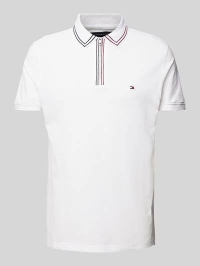 Tommy Hilfiger Regular Fit Poloshirt mit Logo-Stitching Weiss 2