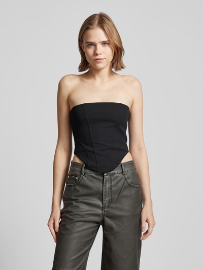 Gina Tricot Bandeau-Top mit Ziernähten Black 4