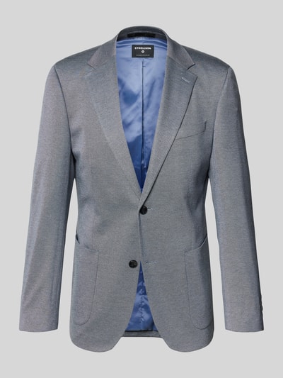 Produktfoto, Slim Fit Anzugsakko aus Viskose-Mix Modell 'ARNDT4-J 2' von Strellson in Melange-Optik mit Reverskragen und Flammgarn-Materialverarbeitung